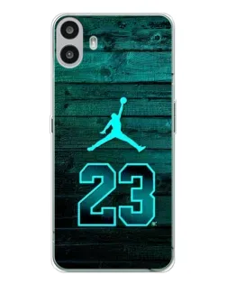 Чехол для Nothing CMF Phone 1 с картинкой «Jordan Cyan 23»
