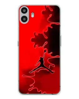 Чехол для Nothing CMF Phone 1 с картинкой «Jordan Red Smoke»