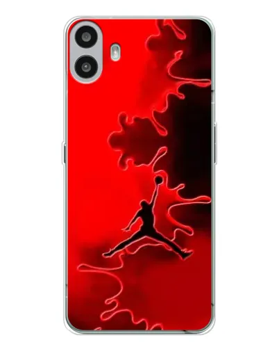 Чехол для Nothing CMF Phone 1 с картинкой «Jordan Red Smoke» Чехол для Nothing CMF Phone 1 с картинкой «Jordan Red Smoke»