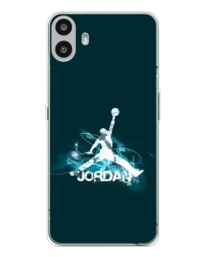 Чехол для Nothing CMF Phone 1 с картинкой «Jordan Blue Fire» Чехол для Nothing CMF Phone 1 с картинкой «Jordan Blue Fire»