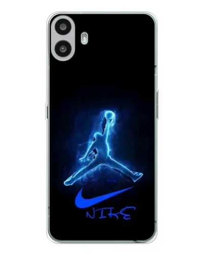 Чехол для Nothing CMF Phone 1 с картинкой «Jordan Neon Blue» Чехол для Nothing CMF Phone 1 с картинкой «Jordan Neon Blue»