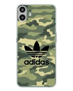 Чехол для Nothing CMF Phone 1 с картинкой «Милитари стиль Adidas» Чехол для Nothing CMF Phone 1 с картинкой «Милитари стиль Adidas»