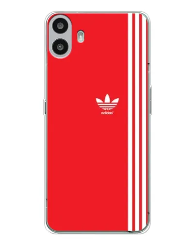 Чехол для Nothing CMF Phone 1 с картинкой «Красный минимализм Adidas» Чехол для Nothing CMF Phone 1 с картинкой «Красный минимализм Adidas»