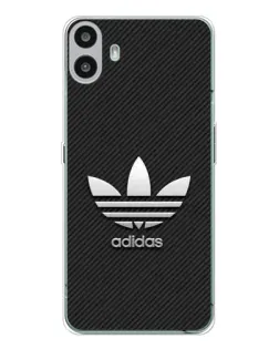 Чехол для Nothing CMF Phone 1 с картинкой «Adidas Карбоновая текстура»