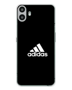 Чехол для Nothing CMF Phone 1 с картинкой «Черная классика Adidas»