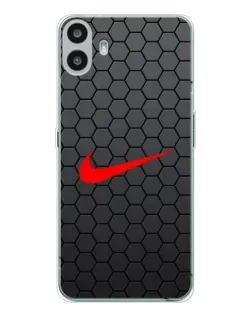 Чехол для Nothing CMF Phone 1 с картинкой «Nike — карбоновая сетка» Чехол для Nothing CMF Phone 1 с картинкой «Nike — карбоновая сетка»