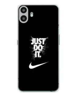 Чехол для Nothing CMF Phone 1 с картинкой «Текстовый принт Nike»