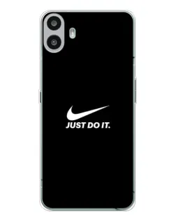 Чехол для Nothing CMF Phone 1 с картинкой «Минимализм от Nike»