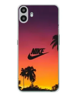 Чехол для Nothing CMF Phone 1 с картинкой «Nike на закате солнца»