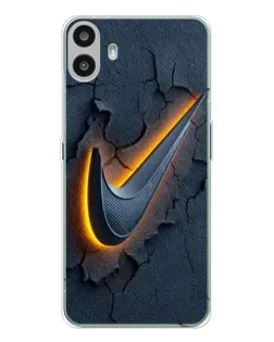 Чехол для Nothing CMF Phone 1 с картинкой «Объемный логотип Найк»