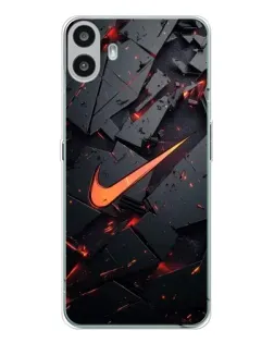 Чехол для Nothing CMF Phone 1 с картинкой «Nike — эффект разломов»