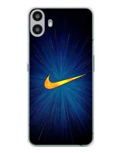 Чехол для Nothing CMF Phone 1 с картинкой «Синий пульс Nike»