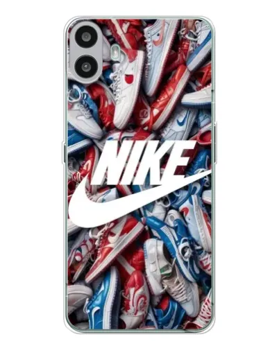 Чехол для Nothing CMF Phone 1 с картинкой «Коллаж кроссовок Найк» Чехол для Nothing CMF Phone 1 с картинкой «Коллаж кроссовок Найк»