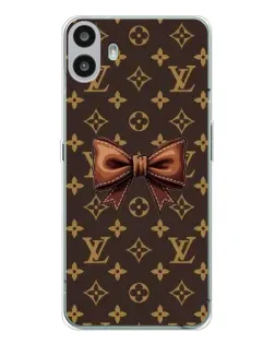 Чехол для Nothing CMF Phone 1 с картинкой «LV с бантом»