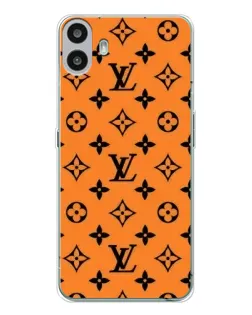 Чехол для Nothing CMF Phone 1 с картинкой «Оранжевый стиль LV»