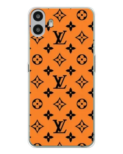 Чехол для Nothing CMF Phone 1 с картинкой «Оранжевый стиль LV»