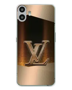 Чехол для Nothing CMF Phone 1 с картинкой «LV — золотое сияние»