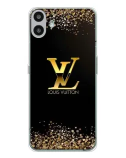 Чехол для Nothing CMF Phone 1 с картинкой «LV — золотые искры»