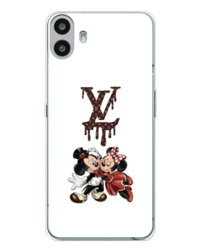 Чехол для Nothing CMF Phone 1 с картинкой «LV и Микки Маус»