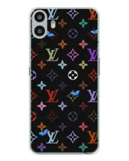 Чехол для Nothing CMF Phone 1 с картинкой «Цветная монограмма LV»