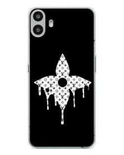 Чехол для Nothing CMF Phone 1 с картинкой «Цветочная монограмма»