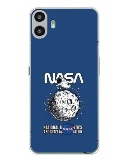 Чехол для Nothing CMF Phone 1 с картинкой «NASA — лунная миссия»