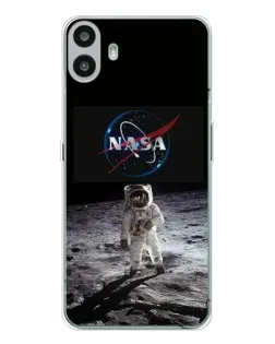 Чехол для Nothing CMF Phone 1 с картинкой «Астронавт на Луне»