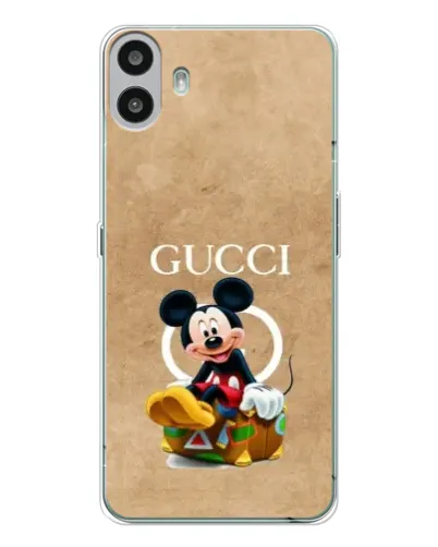 Чехол для Nothing CMF Phone 1 с картинкой «Микки Маус Gucci — крафт» Чехол для Nothing CMF Phone 1 с картинкой «Микки Маус Gucci — крафт»