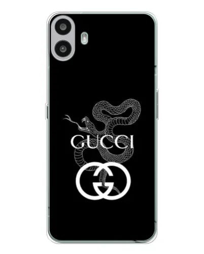 Чехол для Nothing CMF Phone 1 с картинкой «Gucci — серебряная змея» Чехол для Nothing CMF Phone 1 с картинкой «Gucci — серебряная змея»