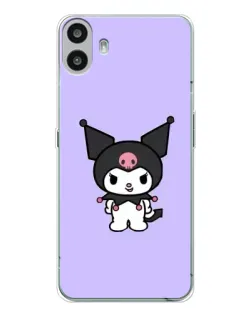 Чехол для Nothing CMF Phone 1 с картинкой «Kuromi — нежный фиолетовый»