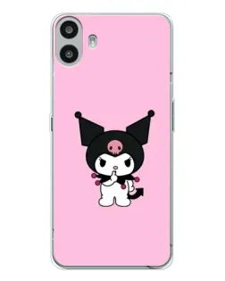Чехол для Nothing CMF Phone 1 с картинкой «Kuromi — розовая нежность»