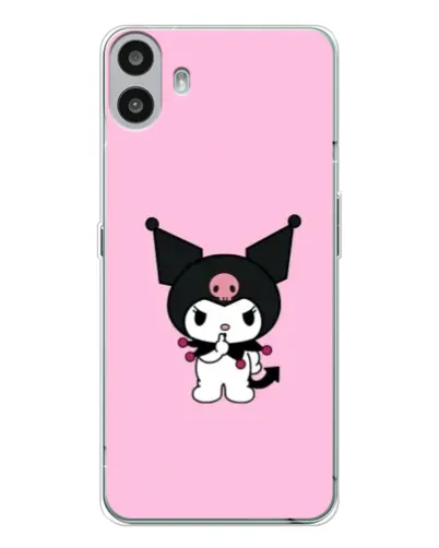 Чехол для Nothing CMF Phone 1 с картинкой «Kuromi — розовая нежность»