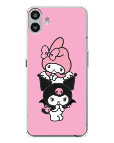 Чехол для Nothing CMF Phone 1 с картинкой «My Melody и Kuromi»