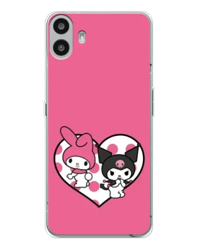 Чехол для Nothing CMF Phone 1 с картинкой «Kuromi и My Melody»