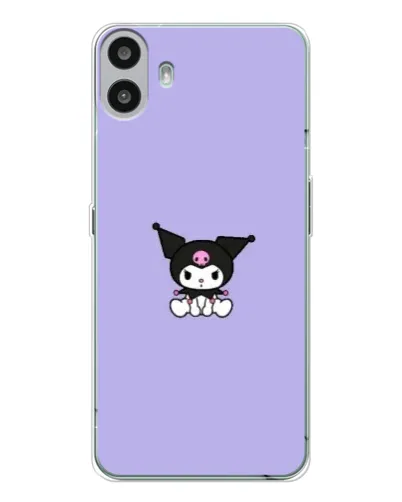 Чехол для Nothing CMF Phone 1 с картинкой «Kuromi — фиолетовый минимализм»