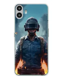 Чехол для Nothing CMF Phone 1 с картинкой «PUBG — реалистичный герой»