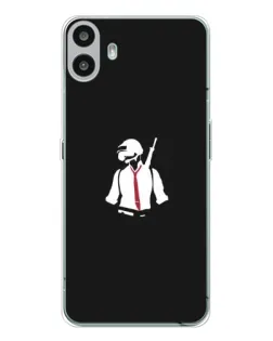 Чехол для Nothing CMF Phone 1 с картинкой «PUBG — силуэт воина»