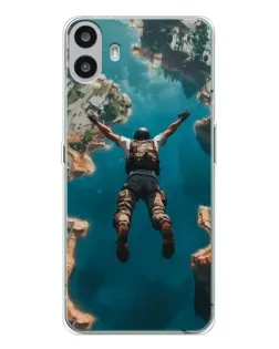 Чехол для Nothing CMF Phone 1 с картинкой «PUBG — свободное падение»