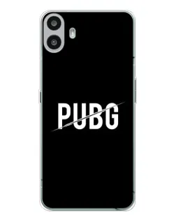Чехол для Nothing CMF Phone 1 с картинкой «PUBG — белый логотип»