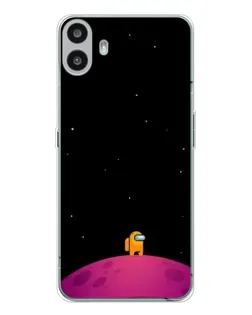 Чехол для Nothing CMF Phone 1 с картинкой «Одинокий герой на планете»