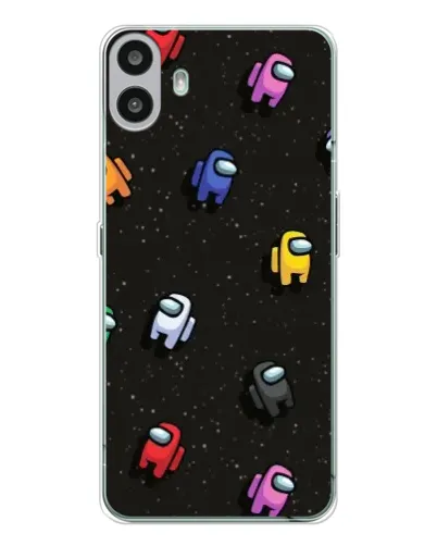 Чехол для Nothing CMF Phone 1 с картинкой «Космический паттерн Among Us»
