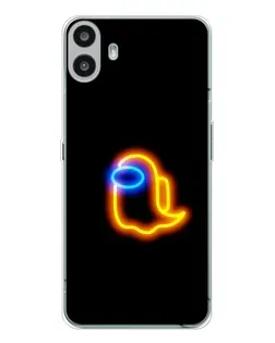 Чехол для Nothing CMF Phone 1 с картинкой «Among Us неоновое сияние»