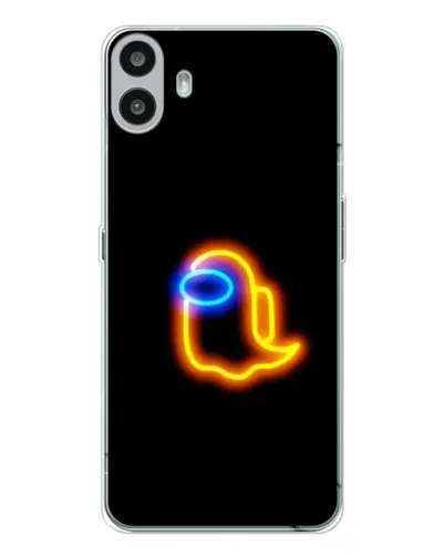 Чехол для Nothing CMF Phone 1 с картинкой «Among Us неоновое сияние»