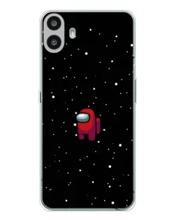 Чехол для Nothing CMF Phone 1 с картинкой «Красный Among Us»