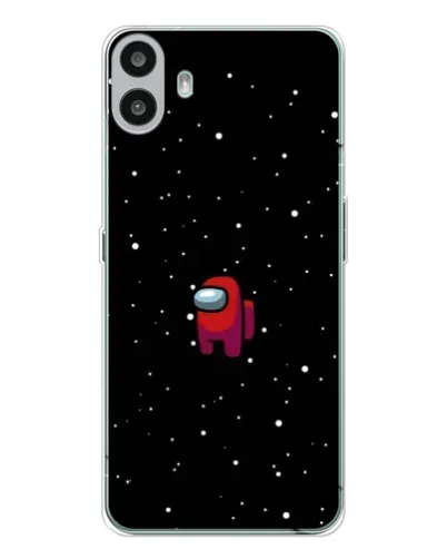 Чехол для Nothing CMF Phone 1 с картинкой «Красный Among Us»