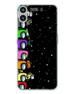 Чехол для Nothing CMF Phone 1 с картинкой «Команда Among Us»
