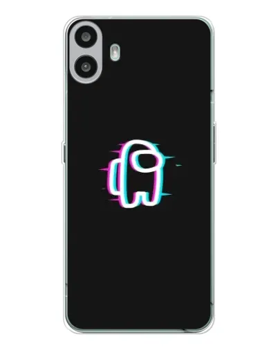 Чехол для Nothing CMF Phone 1 с картинкой «Among Us неон»