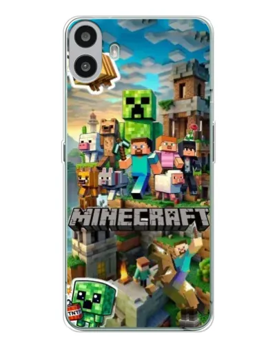Чехол для Nothing CMF Phone 1 с картинкой «Замок Minecraft» Чехол для Nothing CMF Phone 1 с картинкой «Замок Minecraft»