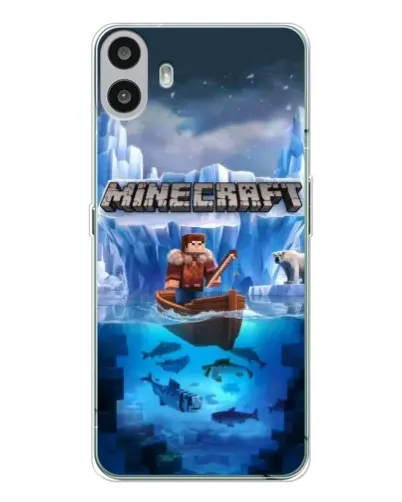 Чехол для Nothing CMF Phone 1 с картинкой «Minecraft ледяной мир» Чехол для Nothing CMF Phone 1 с картинкой «Minecraft ледяной мир»