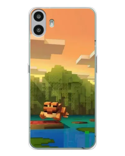 Чехол для Nothing CMF Phone 1 с картинкой «Майнкрафт закат солнца» Чехол для Nothing CMF Phone 1 с картинкой «Майнкрафт закат солнца»